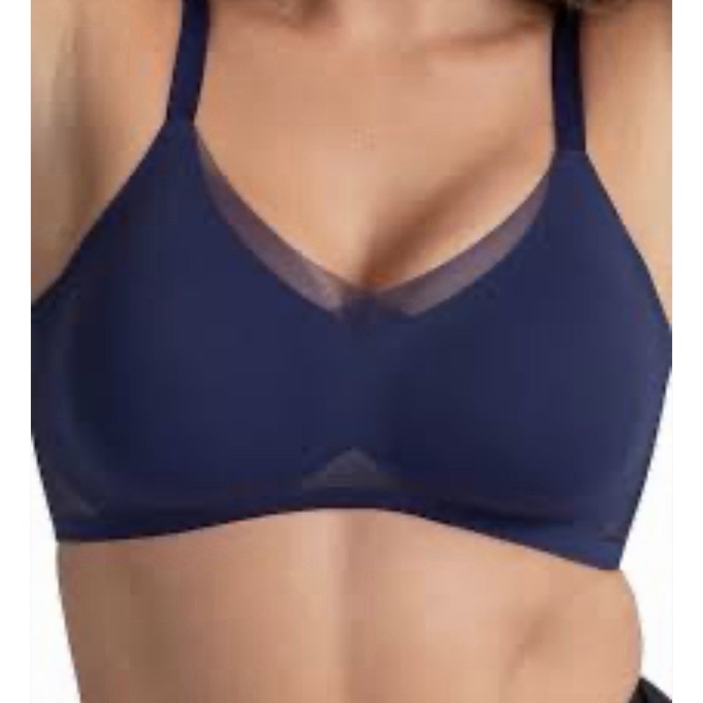 Honey Love Lift Wear Crossover Bra Color Navy Size Medium 36 B/C Honeylove